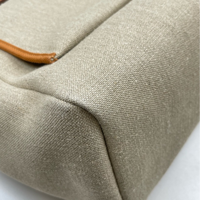 愛馬仕herbag39  麻布銀扣-5