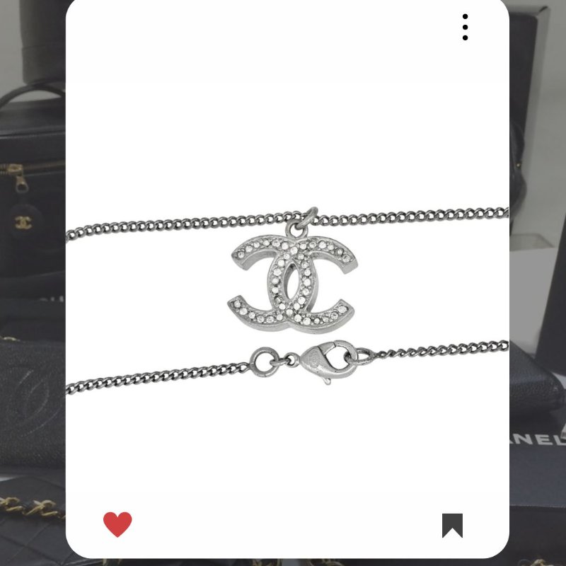 🛍️🎁 26 🔥 4月新品上架 💘 香奈兒 Chanel 銀色雙面水鏈頸鏈🔥 香奈兒熱賣款 香奈兒經典款頸鏈 CHANEL NECKLACE-3