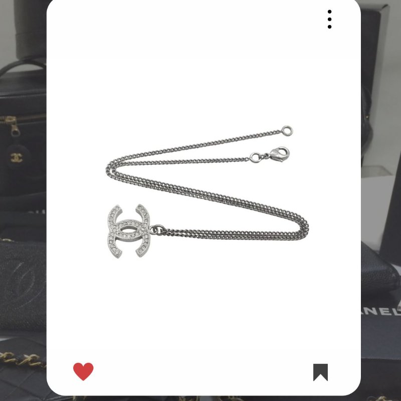 🛍️🎁 26 🔥 4月新品上架 💘 香奈兒 Chanel 銀色雙面水鏈頸鏈🔥 香奈兒熱賣款 香奈兒經典款頸鏈 CHANEL NECKLACE-5