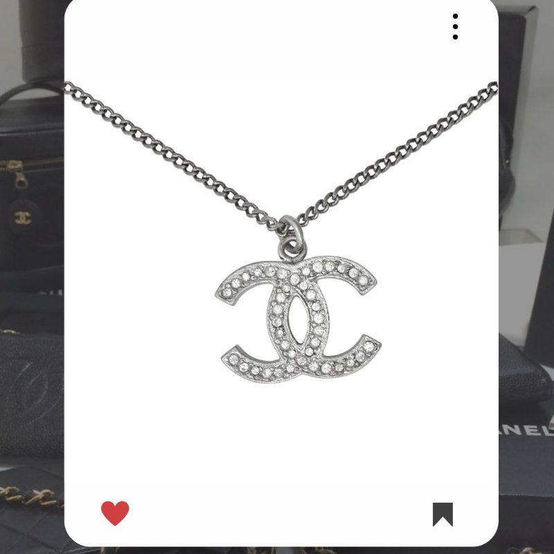 🛍️🎁 26 🔥 4月新品上架 💘 香奈兒 Chanel 銀色雙面水鏈頸鏈🔥 香奈兒熱賣款 香奈兒經典款頸鏈 CHANEL NECKLACE-6