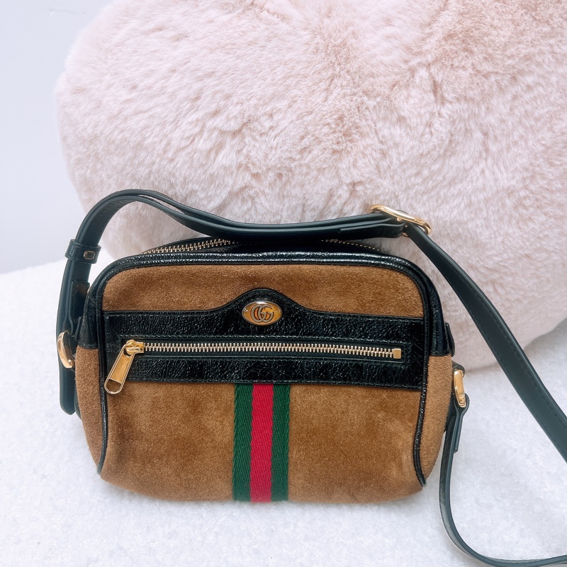 Gucci ophidia 麂皮相機包-0