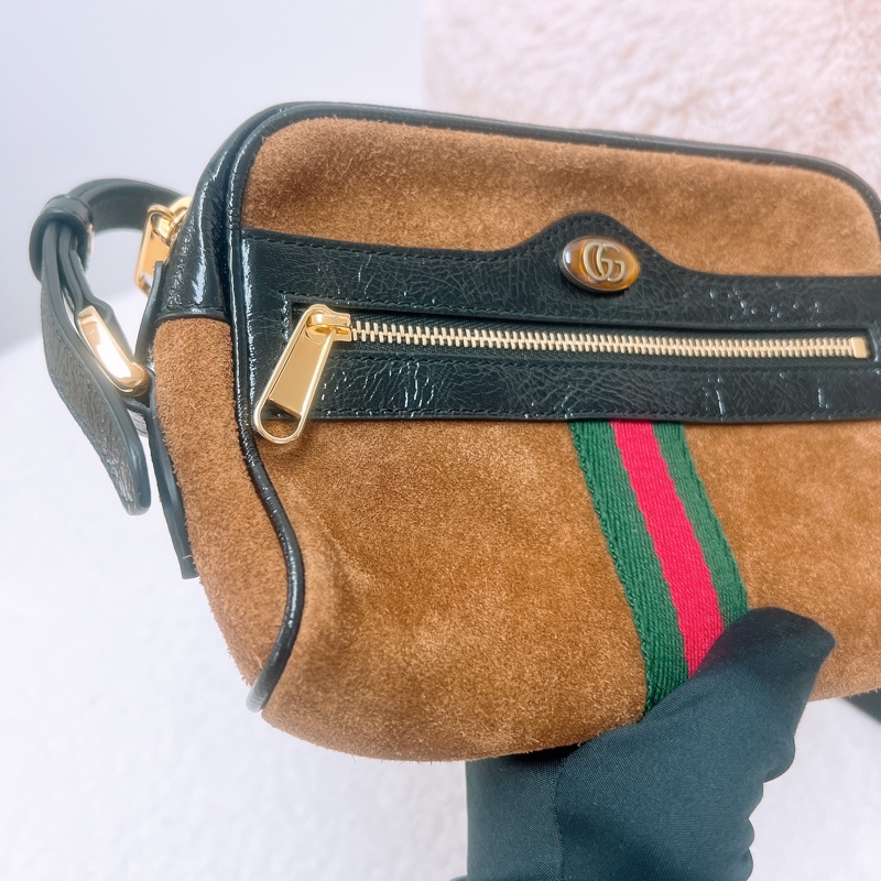 Gucci ophidia 麂皮相機包-3