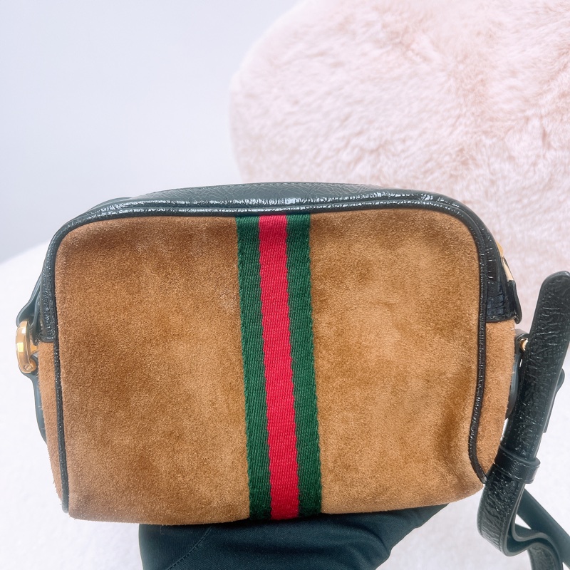 Gucci ophidia 麂皮相機包-5