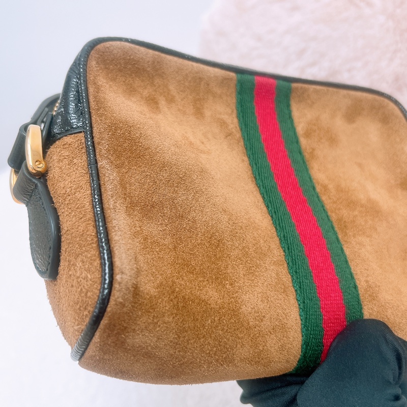 Gucci ophidia 麂皮相機包-7