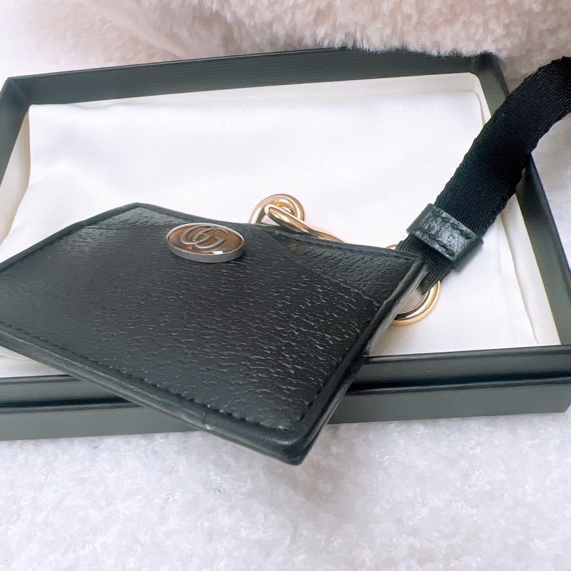 Gucci 黑色掛繩卡夾-2