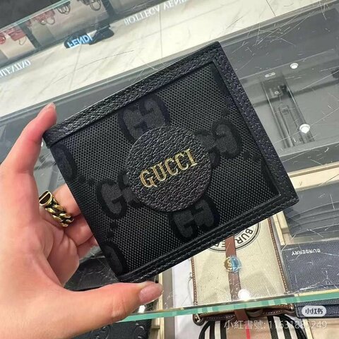 💎Han's house精品服飾💎GUCCI 古馳 老花 尼龍 錢包 短夾625573 現貨