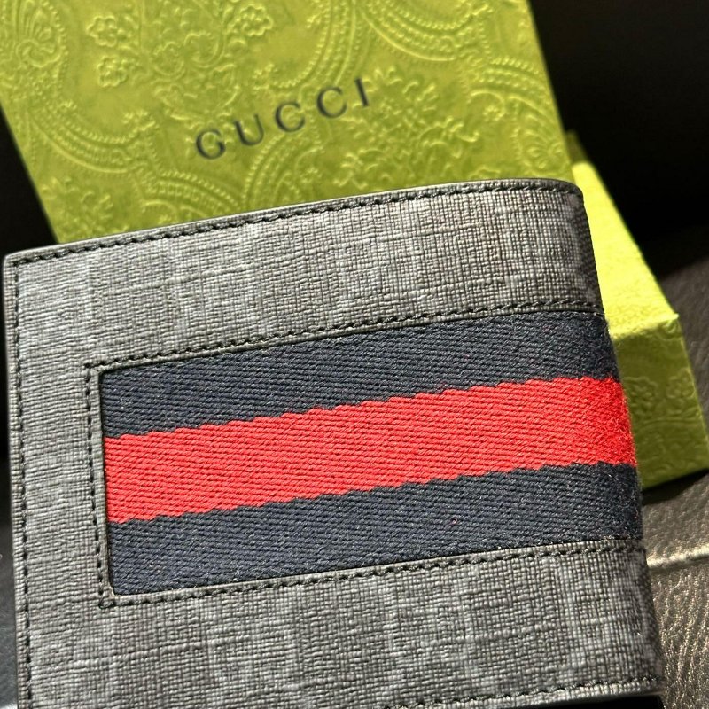 💎Han's house精品服飾💎GUCCI 古馳 老花 錢包 短夾 408827-3