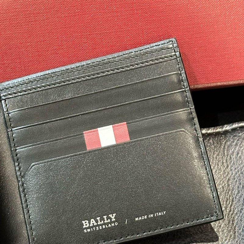 💎Han's house精品服飾💎Bally 小牛皮 卡夾 短夾 加 匙扣 套裝禮盒 意大利製-3