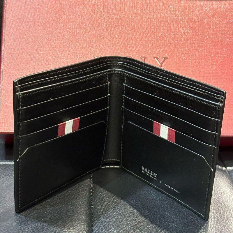 💎Han's house精品服飾💎Bally 小牛皮 卡夾 短夾 加 匙扣 套裝禮盒 意大利製-5