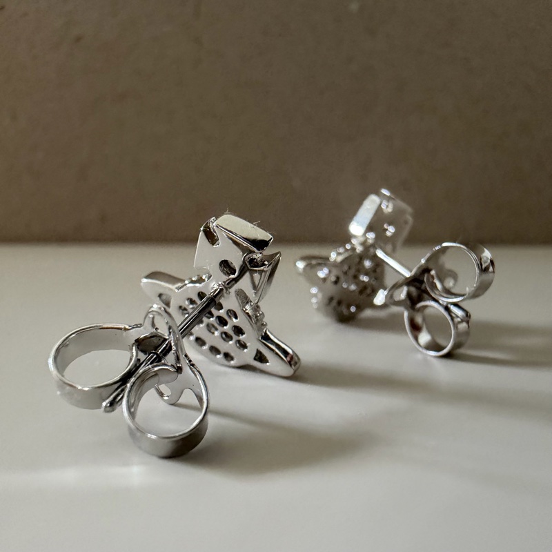 Vivienne Westwood 🪐碎鑽立體小土星Tamia Orb Earrings-8