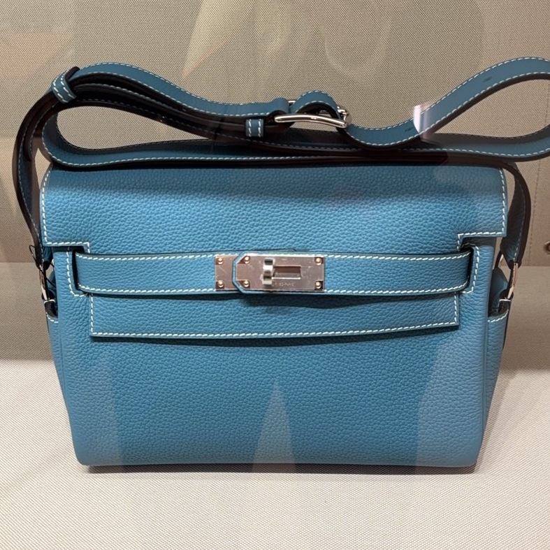 Hermes Kelly Messenger PM 新牛仔藍-4