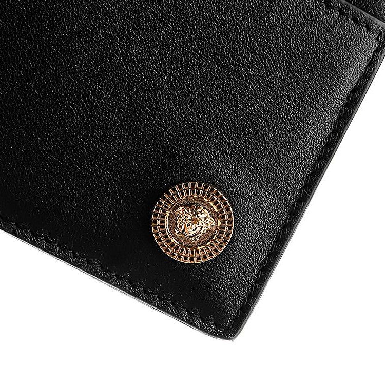 💎Han's house精品服飾💎VERSACE 凡賽斯 女神頭 頂級 黑牌 零錢包 卡包-1