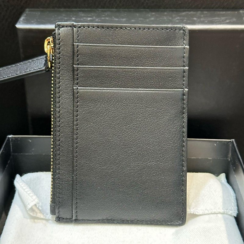 💎Han's house精品服飾💎VERSACE 凡賽斯 女神頭 頂級 黑牌 零錢包 卡包-5