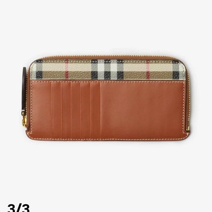 💎Han's house精品服飾💎Burberry 小牛皮 零錢 卡 包 17 x 9cm 義大利製 現貨 原價14900-4