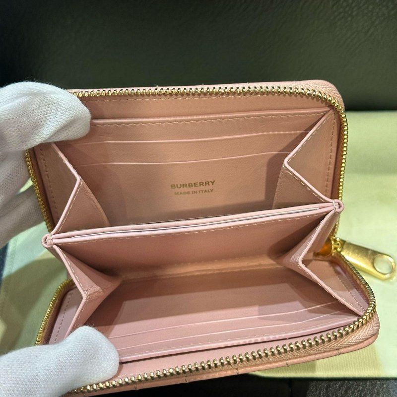 💎Han's house精品服飾💎 Burberry TB 小羊皮 零錢包 卡包 卡夾 14.X14.5CM-6