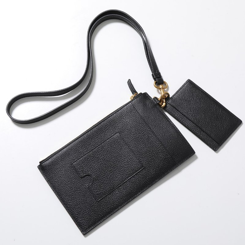 💎Han's house精品服飾💎 Balenciaga 巴黎世家 小牛皮 雙卡包 卡夾 頸掛包-2