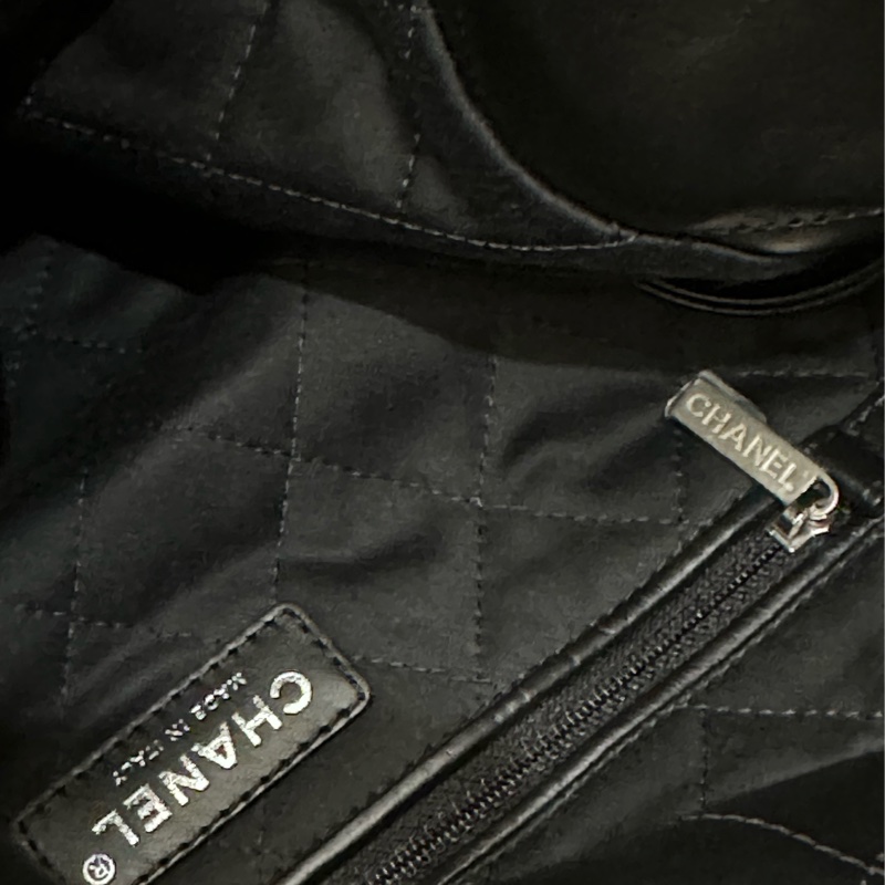 Chanel 22bag 小號黑銀 垃圾袋-10