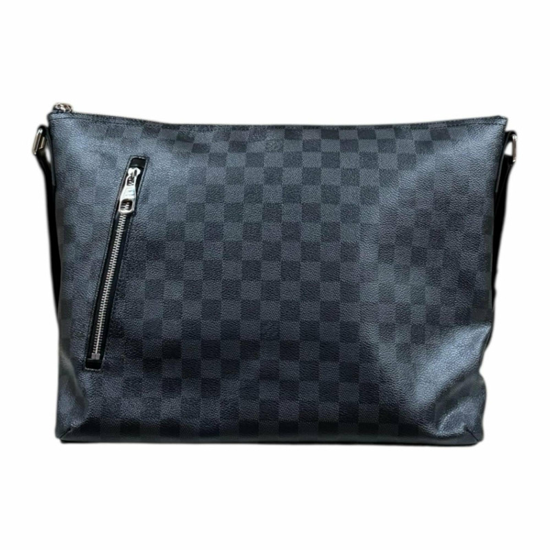 Louis Vuitton Mick MM Damier Graphite 單背包，帆布 N41106，黑色，男士，二手。-2
