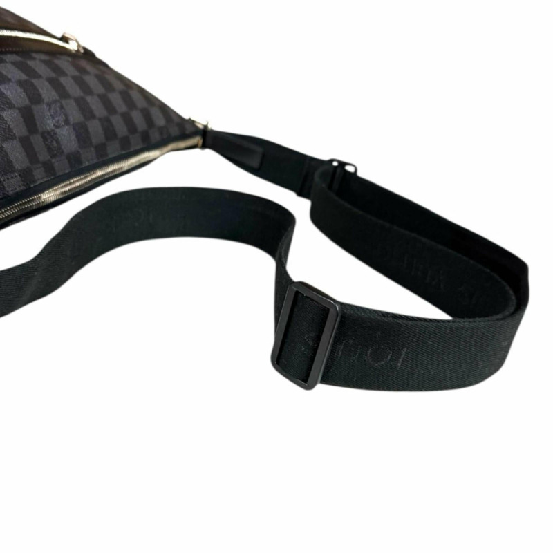 Louis Vuitton Mick MM Damier Graphite 單背包，帆布 N41106，黑色，男士，二手。-9