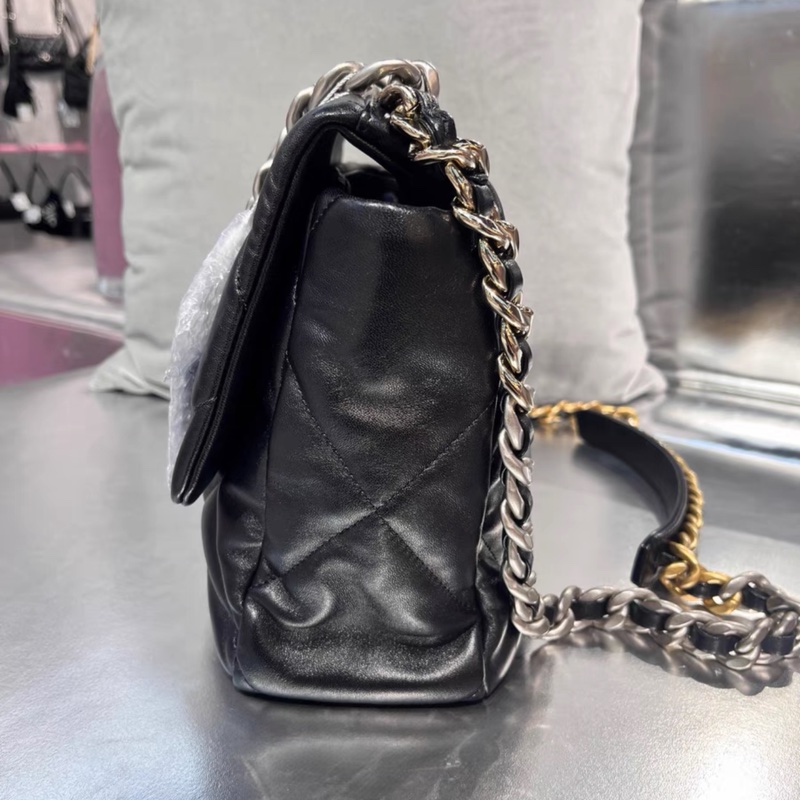 🈶購證 #全網最低💰 #芯片款 #閒置全配 香奈兒黑銀19bag中號30cm-7