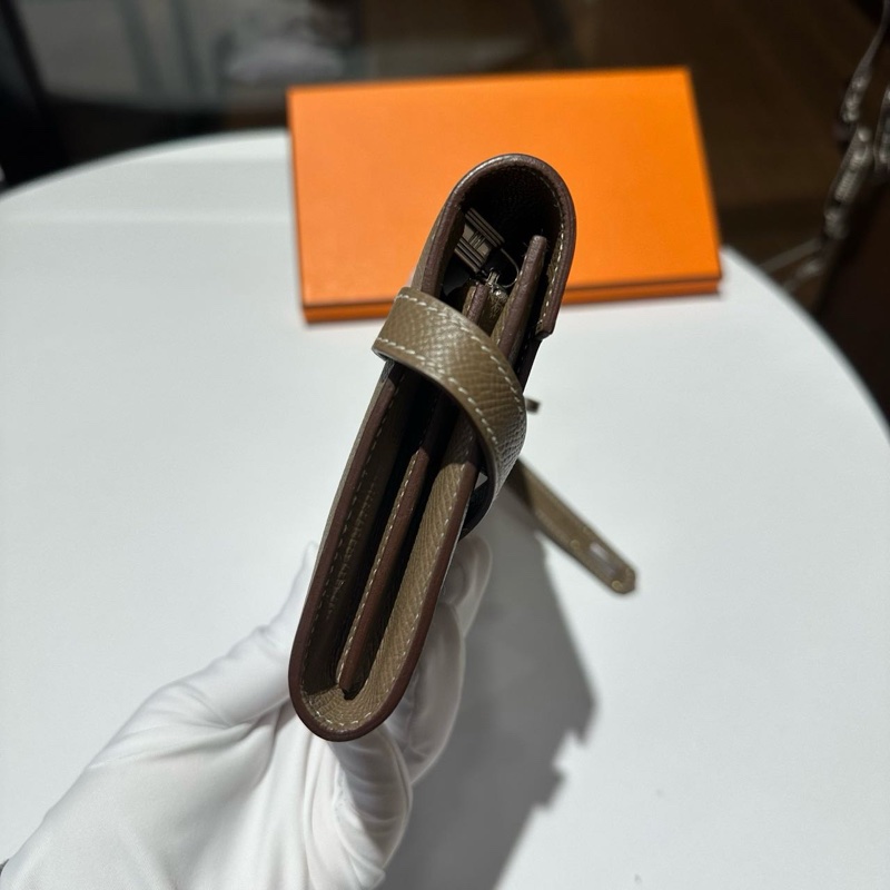 🌈Hermes🧡Kelly Wallet🧡大象灰銀扣🌟全新閒置🌈Epsom皮🌟kellywallet🌟kellylongwallet🌟kelly🌟長銀包🌟愛馬仕🌟-4