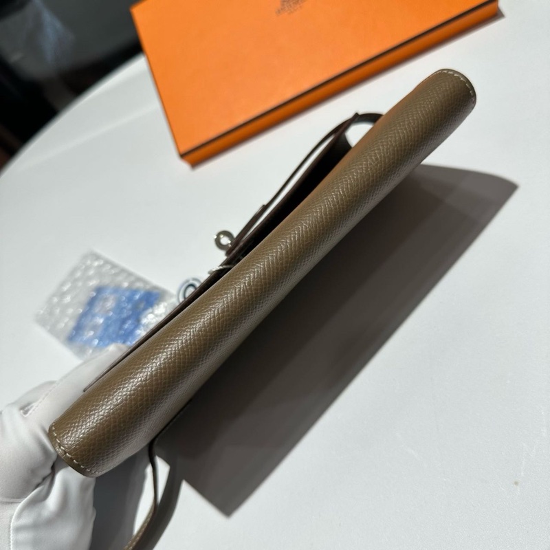 🌈Hermes🧡Kelly Wallet🧡大象灰銀扣🌟全新閒置🌈Epsom皮🌟kellywallet🌟kellylongwallet🌟kelly🌟長銀包🌟愛馬仕🌟-9