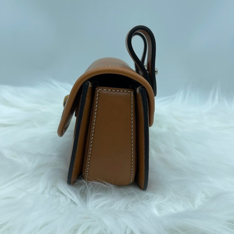 Gucci bamboo竹節鎖扣隨身包牛皮腰包 18*6*11.5cm 99新配件盒子 塵袋-8