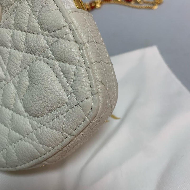 Dior Caro 情人節限定系列心形鏈條包 11*10*1.5㎝ 99新配件塵袋-3