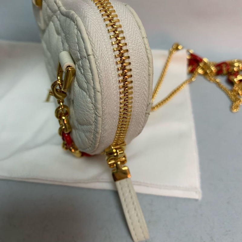 Dior Caro 情人節限定系列心形鏈條包 11*10*1.5㎝ 99新配件塵袋-5