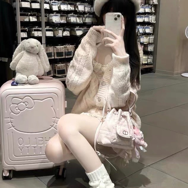 DIOR Caro 水桶包 手提包 小號 胭脂粉13.5*15.5cm 99新配件塵袋 肩帶 盒子-1