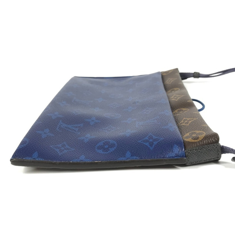 路易威登 M43854 Monogram Kim Jones Split Sacoche 帆布肩背包，棕色，男女款-4