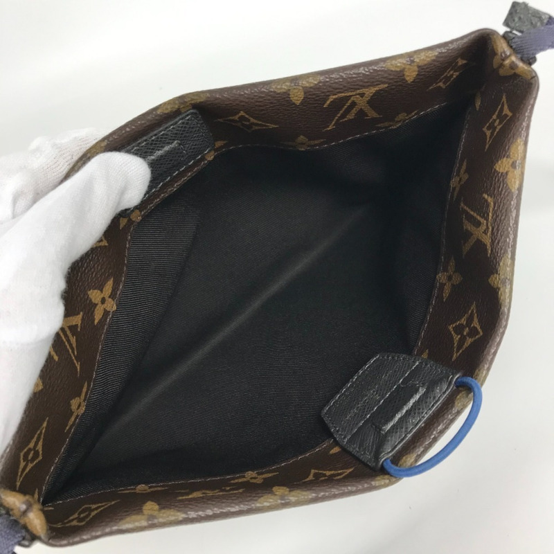 路易威登 M43854 Monogram Kim Jones Split Sacoche 帆布肩背包，棕色，男女款-7