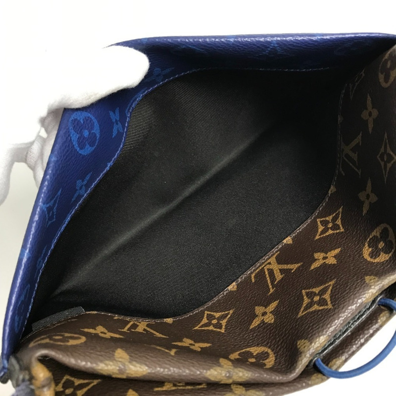 路易威登 M43854 Monogram Kim Jones Split Sacoche 帆布肩背包，棕色，男女款-8