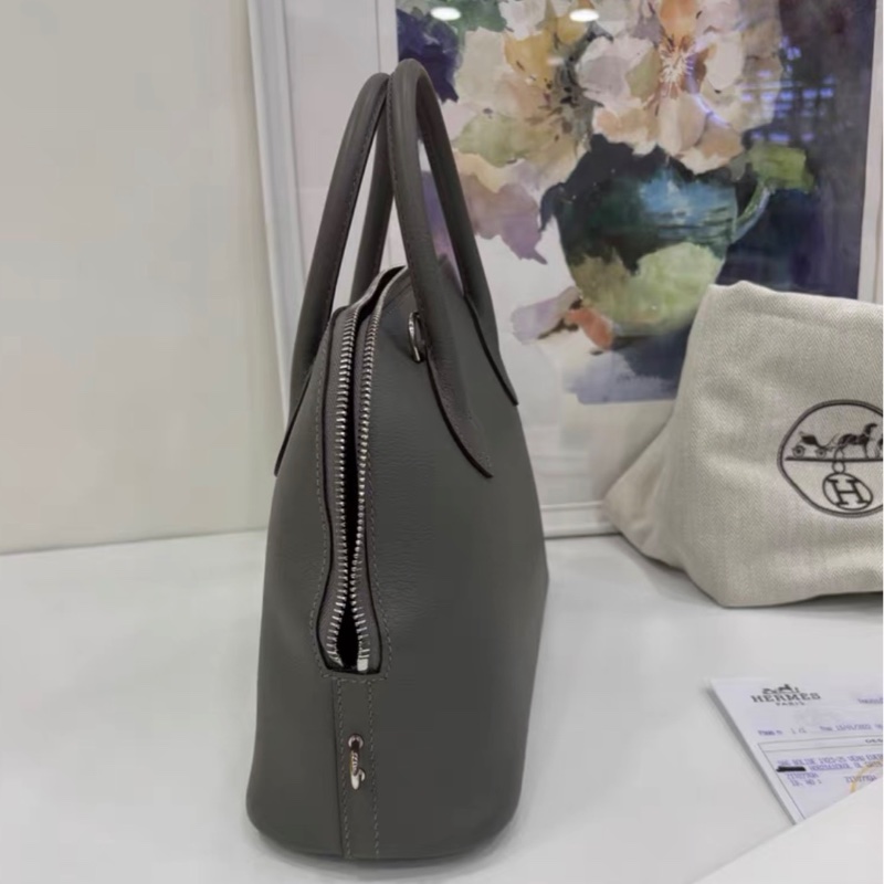 Hermes 愛馬仕 bolide25 保齡球25 積雨雲銀 扣 Z刻 有單-2