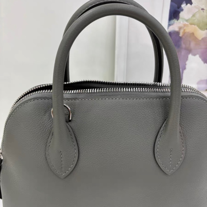 Hermes 愛馬仕 bolide25 保齡球25 積雨雲銀 扣 Z刻 有單-7