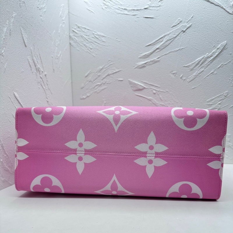 LV onthego大號胭脂紅色 漸變托特包41*32*17 99新配件塵袋-4