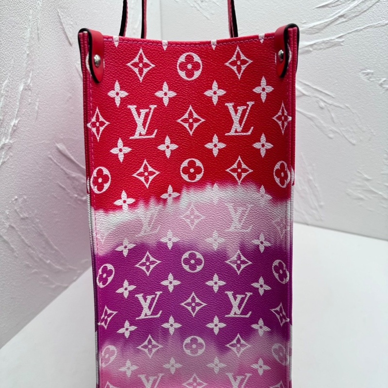 LV onthego大號胭脂紅色 漸變托特包41*32*17 99新配件塵袋-5