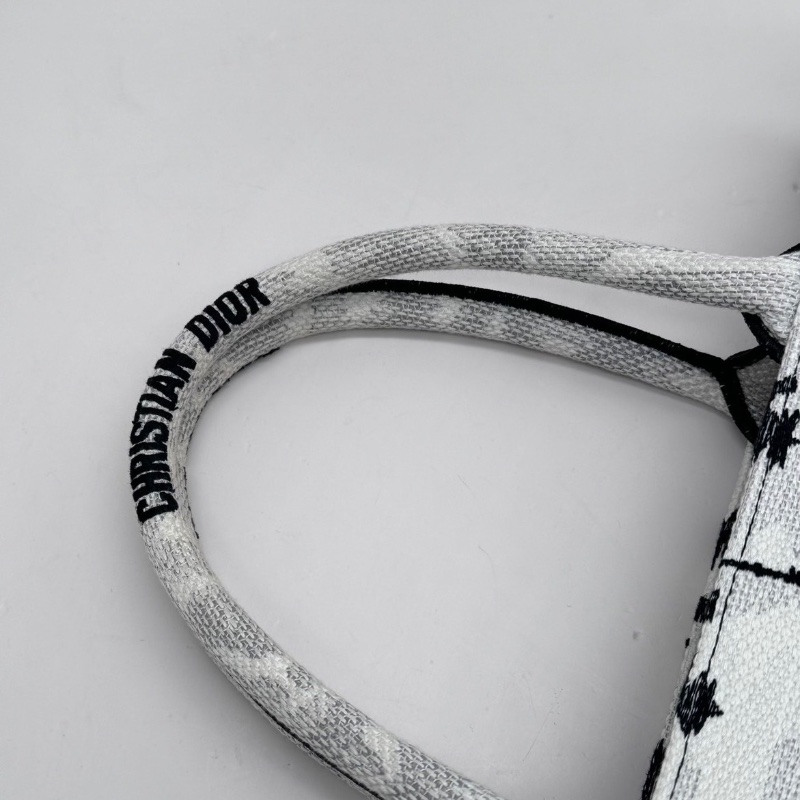 Dior booktote中號 巴黎鐵塔刺繡黑白色托特包手提包36*28*14cm 98新保卡 塵袋-2