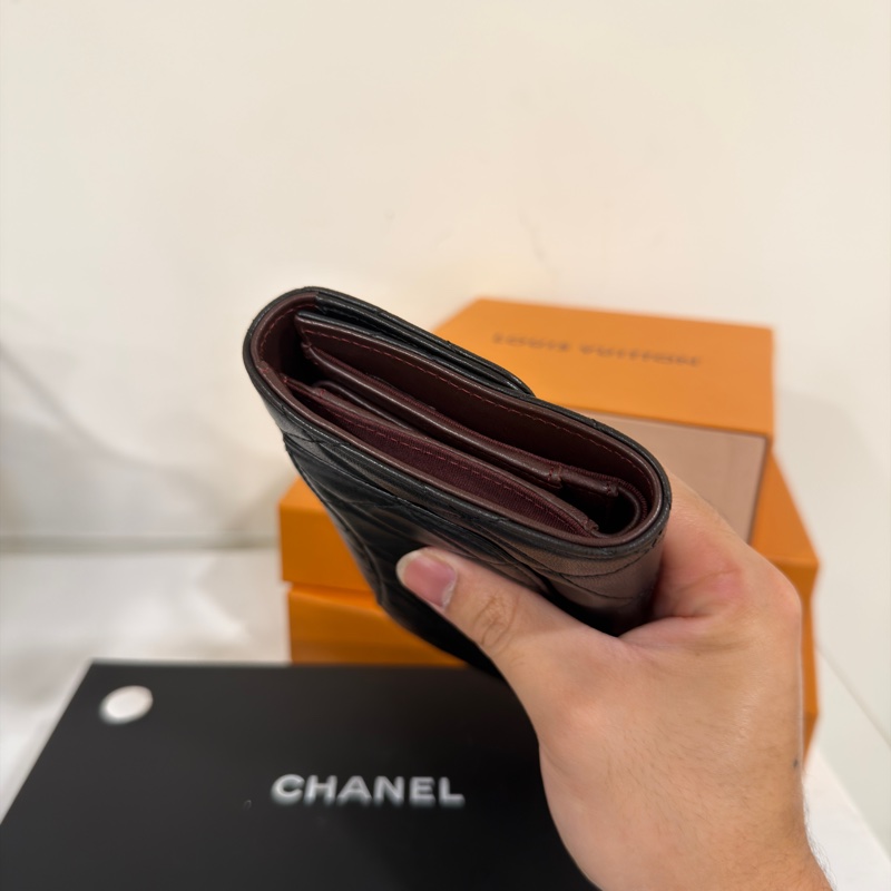 #超甜💰 #專櫃原價6️⃣萬 香奈兒黑金Cf三折長夾-3