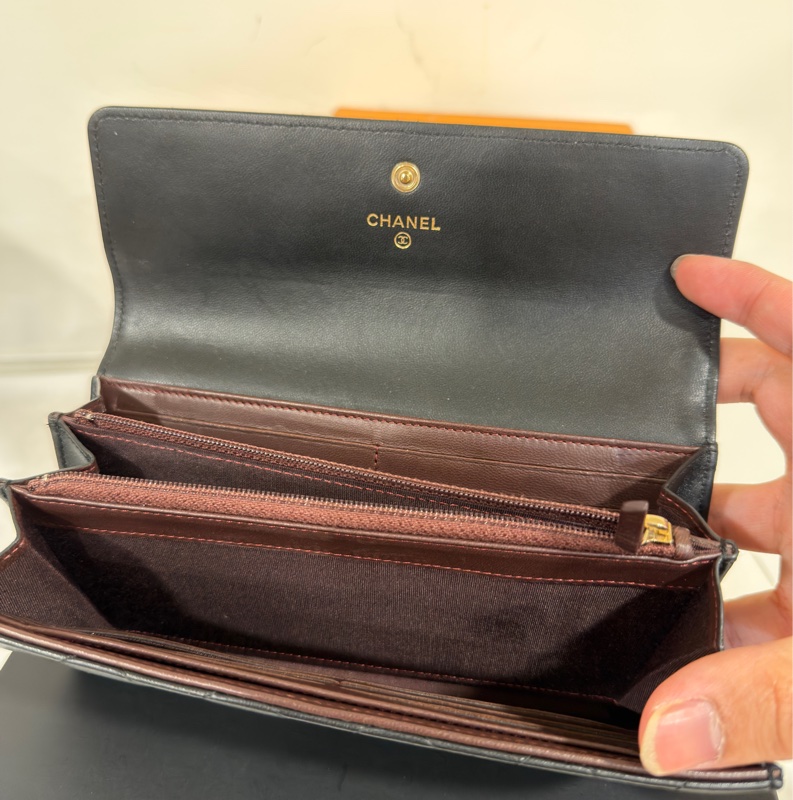 #稀有釋出✨ #98新閒置 香奈兒黑銀鐵牌琴譜長夾-5