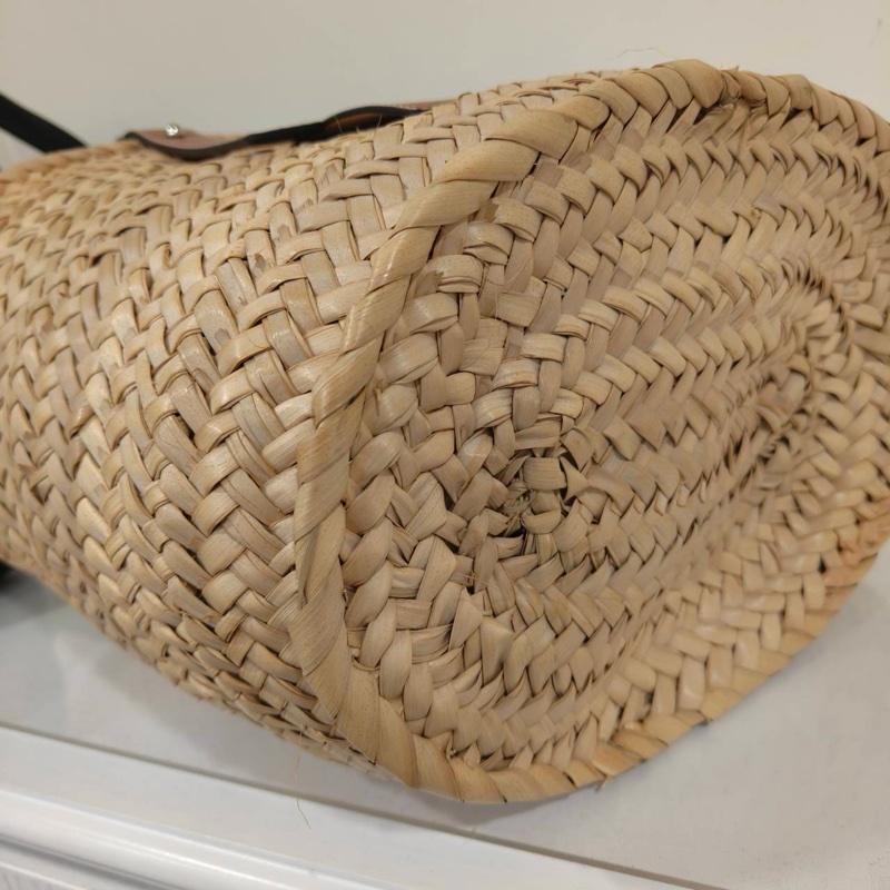 #專櫃8️⃣萬 #全網最低💰 #夏天必備🌞 Loewe編織拼皮革菜籃子中號 現買現賺💰-3