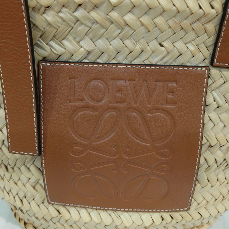#專櫃8️⃣萬 #全網最低💰 #夏天必備🌞 Loewe編織拼皮革菜籃子中號 現買現賺💰-5