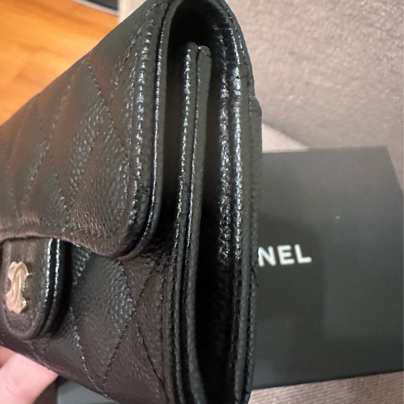 香奈兒新款帶拉錬卡片零錢包-4