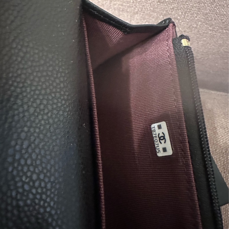 香奈兒新款帶拉錬卡片零錢包-5