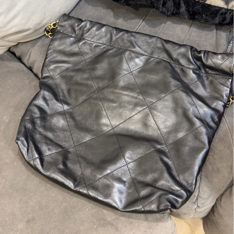 #超級甜💰 #99新全配🈶購證 香奈兒黑金22bag垃圾袋小號-14