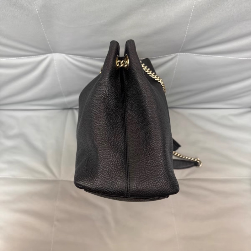 🈶購證 #超便宜💰 #荔枝皮 GUCCI SOHO流蘇包 黑淡金扣超質感✨🉑單肩🉑斜挎-10