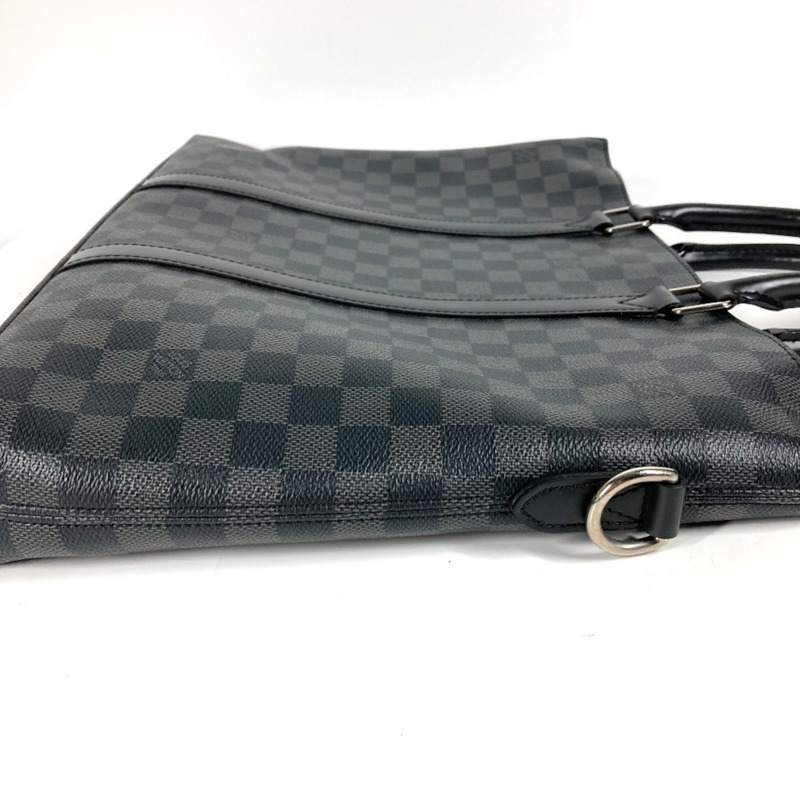 路易威登 N40024 Damier Graphite Anton 公事包，兩用包，單肩手提包，商務帆布，黑色，男女通用-2