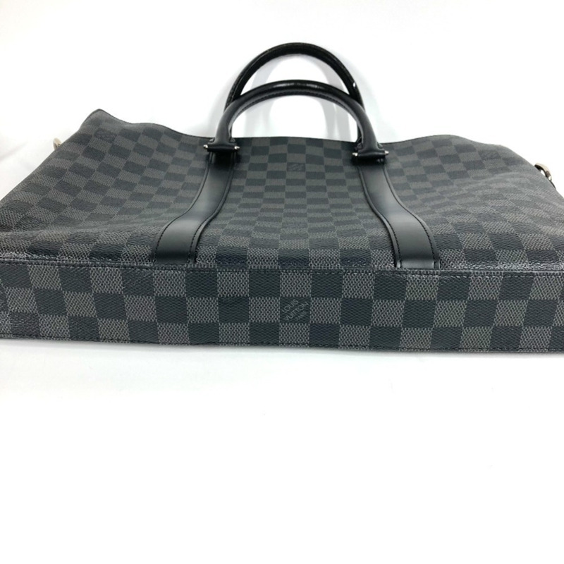 路易威登 N40024 Damier Graphite Anton 公事包，兩用包，單肩手提包，商務帆布，黑色，男女通用-4