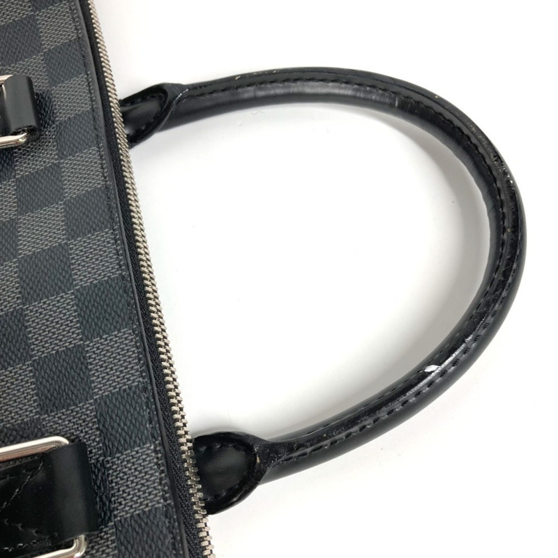 路易威登 N40024 Damier Graphite Anton 公事包，兩用包，單肩手提包，商務帆布，黑色，男女通用-9