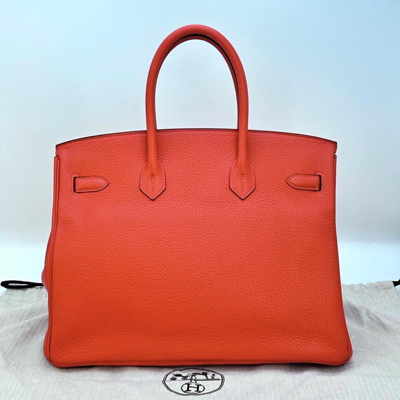 配件齊全🈶購證 #閒置🆕 愛馬仕芍藥紅金扣Birkin35手提包T刻-1
